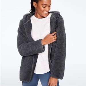 Victoria Secret PINK Sherpa cardigan black M/L